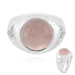 Anello in argento con Quarzo Rosa di Saver