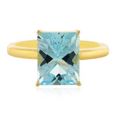 Anello in argento con Topazio Blu Cielo
