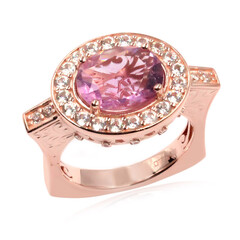 Anello in argento con Fluorite Rosa (Dallas Prince Designs)