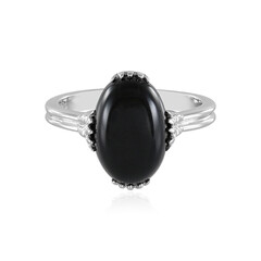 Anello in argento con Onice Nero
