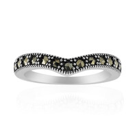 Anello in argento con Marcassite