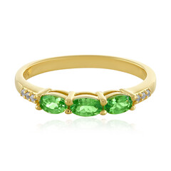 Anello in argento con Tsavorite