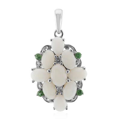 Ciondolo in argento con Opale Bianco