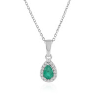 Collana in argento con Smeraldo Zambia