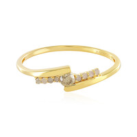 Anello in argento con Diamante Champagne I3