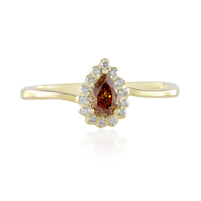 Anello in oro con Diamante Arancione SI2 (de Melo)