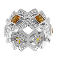 Anello in argento con Citrino Madeira (Dallas Prince Designs)