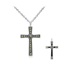 Collana in argento con Marcassite