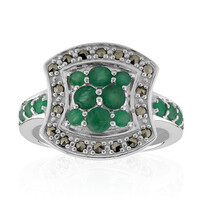 Anello in argento con Smeraldo Zambia (Annette classic)