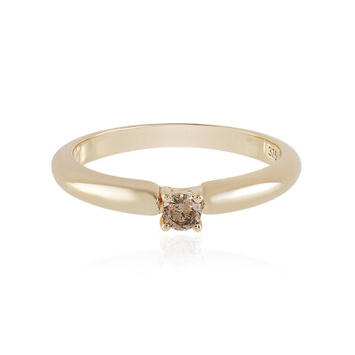 Anello in oro con Diamante Cioccolato I1