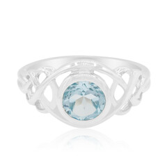 Anello in argento con Topazio Blu Cielo
