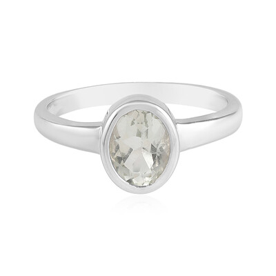 Anello in argento con Ametista Verde
