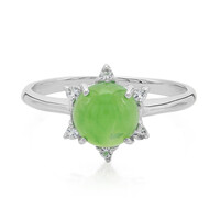 Anello in argento con Crisoprasio Imperiale