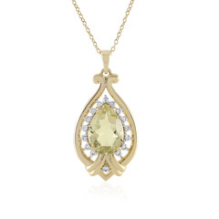 Collana in argento con Quarzo Limone