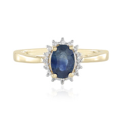 Anello in oro con Zaffiro Blu