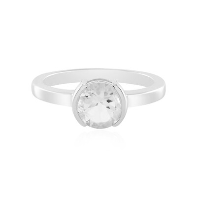 Anello in argento con Petalite