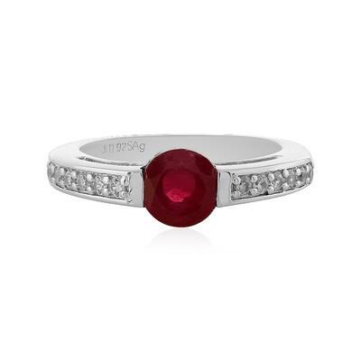 Anello in argento con Rubino del Madagascar