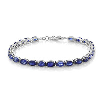 Bracciale in argento con Zaffiro Blu del Madagascar