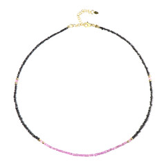Collana in argento con Diamante Nero
