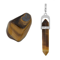 Accessorio in argento con Occhio di Tigre