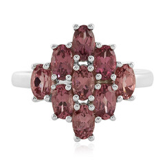 Anello in argento con Granato Malaya