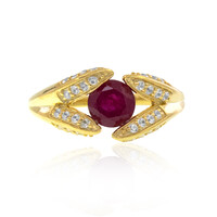 Anello in argento con Rubino del Madagascar