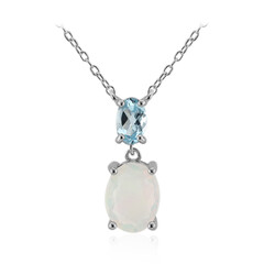 Collana in argento con Opale di Welo