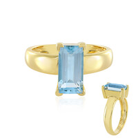 Anello in argento con Topazio Blu Cielo