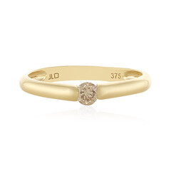 Anello in oro con Diamante Cioccolato I1