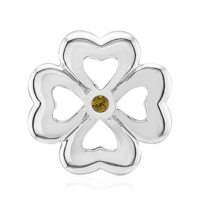 Charm in argento con Zaffiro Giallo (Annette)