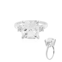 Anello in argento con Quarzo Bianco