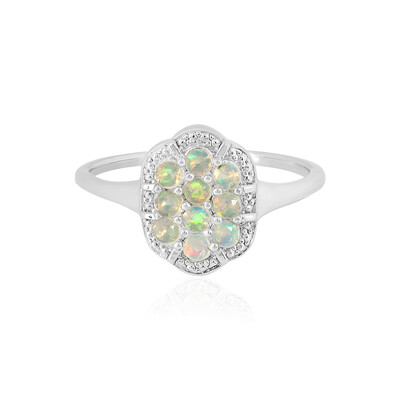 Anello in argento con Opale di Welo