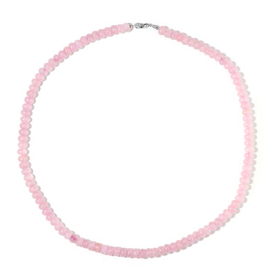 Collana in argento con Quarzo Rosa