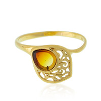 Anello in argento con Ambra Baltica