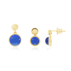 Parure in argento con Ambra Blu Colombiana