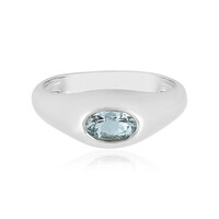 Anello in argento con Acquamarina Brasiliana