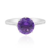 Anello in argento con Ametista Boliviana