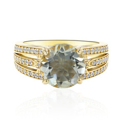 Anello in argento con Ametista Verde