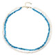 Collana in argento con Apatite Blu Neon