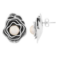 Orecchini in argento con Perla Ming