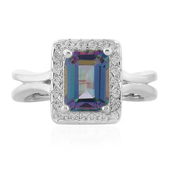 Anello in argento con Topazio Rugiada Mattutina