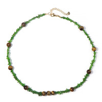 Collana in argento con Occhio di Tigre