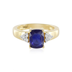 Anello in argento con Zaffiro Blu del Madagascar