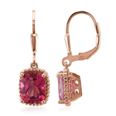 Orecchini in argento con Topazio Rosa