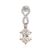 Ciondolo in oro con Danburite Rosa del Messico