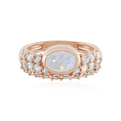Anello in argento con Pietra di Luna Blu (KM by Juwelo)