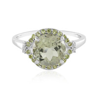 Anello in argento con Ametista Verde