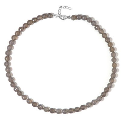 Collana in argento con Agata Color Argento