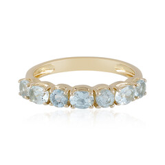Anello in argento con Acquamarina Brasiliana