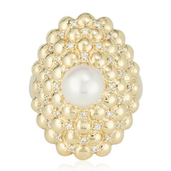 Anello in oro con Perla Akoya (de Melo)